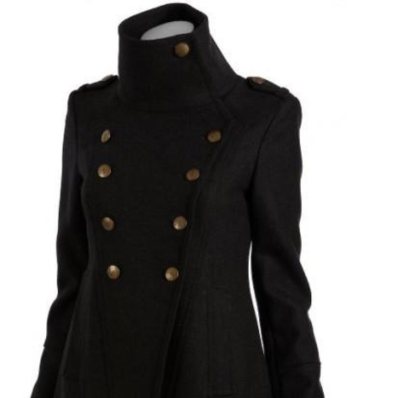 Adrew marc wool coat military style - Picture 1 of 9